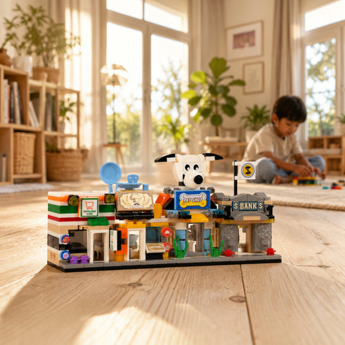 City Essentials Set 2 Brix Street Shops - building block set by Toymersive