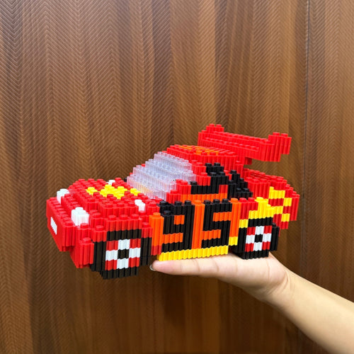 Race Car | InBrix™ Décor Series | Interlocking Bricks 3D Figure Décor Model | Aerodynamic Spoiler Design | Creative Display Build | Car Showpiece