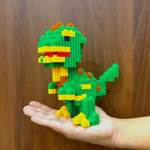 Dinosaur | InBrix™ Jungle Series | Dinosaur Building Set | Premium Interlocking Bricks | 3D Figure Building Set | Dinosaur Collectible | Display Model | Dinosaur Brick Figure Collectible