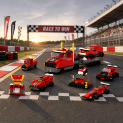 Race Force | 6-in-1 Mega Build | Racing Theme | Builds 6 Vehicles or 1 Mega Vehicle | 6 In 1 Brick Building Set Online