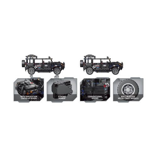 Black 4x4 SUV | Car Series | Speed Trail | Adventure Off-Road Toy | Off Road Brick Car Set Online