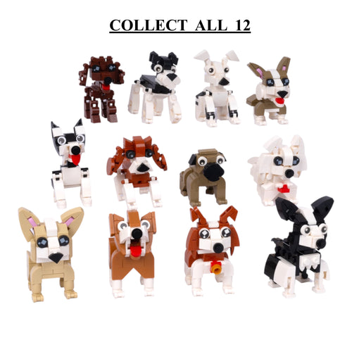 Puppy World Set 2: Dog brick figure gift by Toymersive