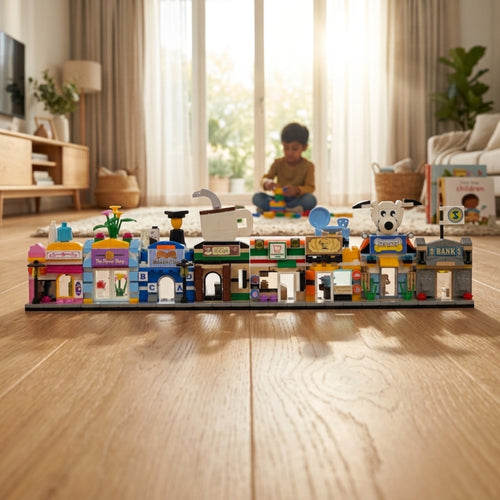 City Essentials Brix Street Set (8-in-1) - mini city brick set buy online by Toymersive