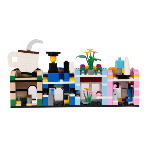 City Essentials Set 1 Brix Street Shops - city building set india by Toymersive