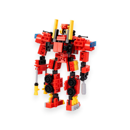 Fire Bot | 2-in-1 Transform Force | Fire Truck to Robot Transformation Toy | Dual Mode Build & Play Set | Transforming Brick Robot Set India