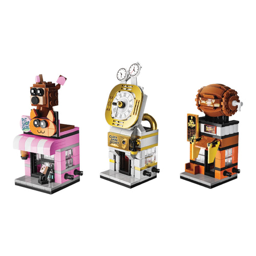 The Hub Set 2 Brix Street Shops - building block set by Toymersive