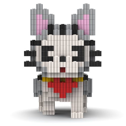 Cat | InBrix™ Pet Series | Interlocking Bricks 3D Figure Building Set | Pet Model Kit | Creative Hobby & Desk Decor | Animal Figurine Collectible