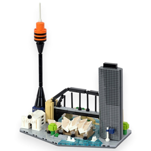 Australia: The Harbor | Iconic Horizons | Australia Architectural Landmarks Model Kit | Collectible | Skyline Brick Model Buy Online India