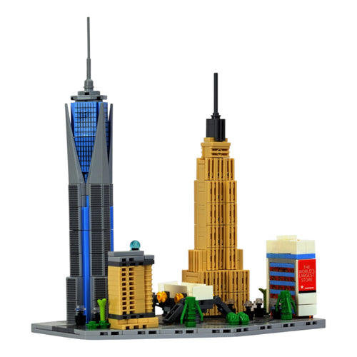 New York: The Manhattan Rise | Iconic Horizons | New York Architectural Landmarks Model Kit | Collectible | Skyline Brick Model Buy Online India