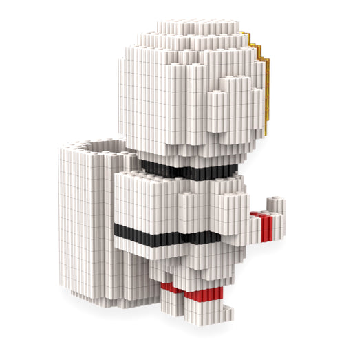 Organizer Mug with Indian Flag | InBrix™ Astronaut Series Organizer | Interlocking Brick 3D Figure| Display Model Building Set | Astronaut Collectible Figure