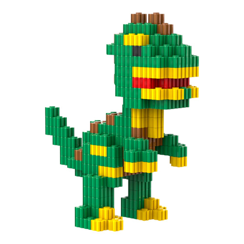 Dinosaur | InBrix™ Jungle Series | Dinosaur Building Set | Premium Interlocking Bricks | 3D Figure Building Set | Dinosaur Collectible | Display Model | Dinosaur Brick Figure Collectible