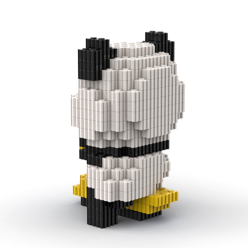 Panda | InBrix™ Jungle Series | Panda Riding a Scooter | Cute Panda Figure | Premium Interlocking Bricks | 3D Figure Building Set | Display Model | Panda Brick Figure Buy Online