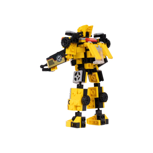 Construction Bot | 2-in-1 Transform Force | Construction Vehicle to Robot Transformation Toy | Dual Mode Build & Play Set | Transforming Brick Robot Set India