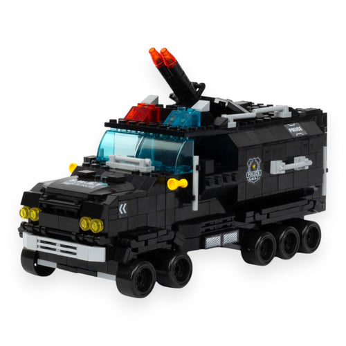 Police Power 6-in-1 Mega Brick Set - 6 in 1 brick building set online by Toymersive