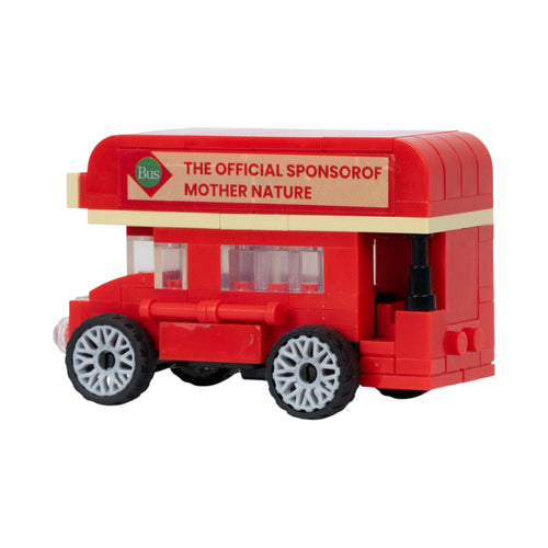 Red Double Bus | Heritage Wheels | Pull & Go | Building Block Vehicle | Pullback Action Vehicle | Pull Back Car Toy
