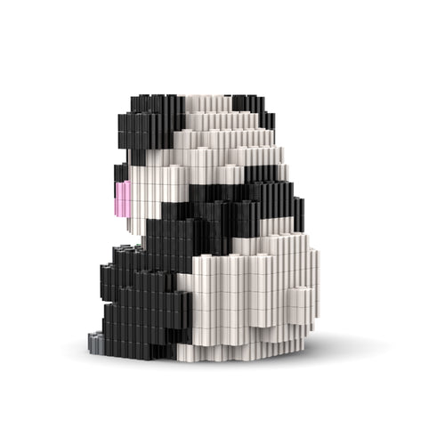 Sitting Panda | InBrix™ Jungle Series | Panda Holding Bamboo Stalk | Cute Panda Figure | Premium Interlocking Bricks | 3D Animal Figure Building Set | Display Model | Panda Brick Figure Buy Online