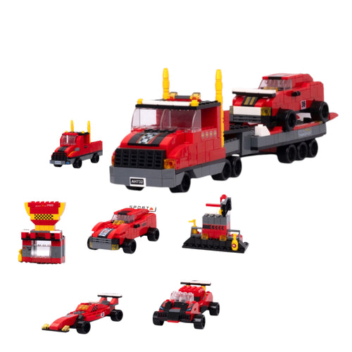 Race Force | 6-in-1 Mega Build | Racing Theme | Builds 6 Vehicles or 1 Mega Vehicle | 6 In 1 Brick Building Set Online