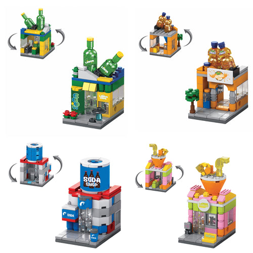Sip & Bite 8-in-1 Brix Street Food Set - building block set by Toymersive