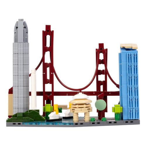 San Francisco: The Golden Bay | Iconic Horizons | San Fransisco Architectural Landmarks Model Kit | Collectible | Skyline Brick Model Buy Online India