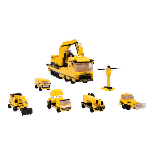 Construction Squad 6-in-1 Mega Brick Set - 6 in 1 brick building set online by Toymersive