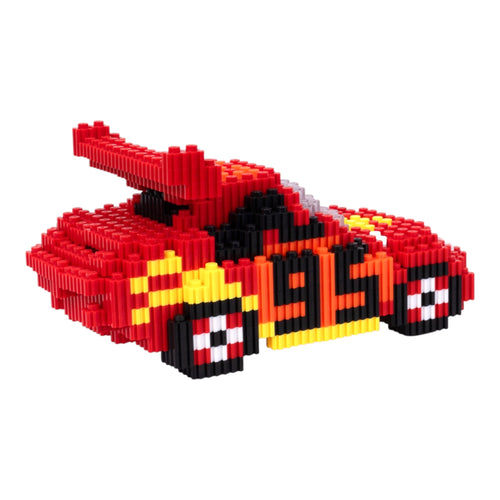 Race Car | InBrix™ Décor Series | Interlocking Bricks 3D Figure Décor Model | Aerodynamic Spoiler Design | Creative Display Build | Car Showpiece