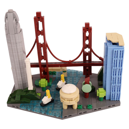San Francisco: The Golden Bay | Iconic Horizons | San Fransisco Architectural Landmarks Model Kit | Collectible | Skyline Brick Model Buy Online India
