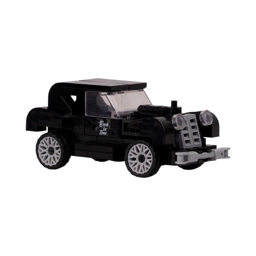 Black Vintage Car | Heritage Wheels | Pull & Go | Building Block Vehicle | Pullback Action Car | Pull Back Car Toy
