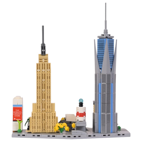 New York: The Manhattan Rise | Iconic Horizons | New York Architectural Landmarks Model Kit | Collectible | Skyline Brick Model Buy Online India