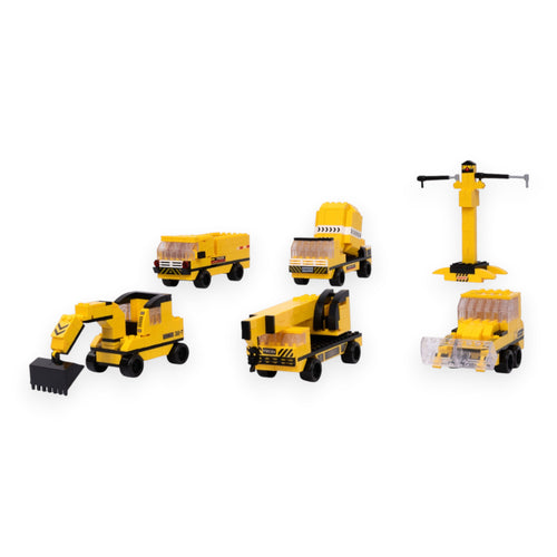 Construction Squad 6-in-1 Mega Brick Set - 6 in 1 brick building set online by Toymersive