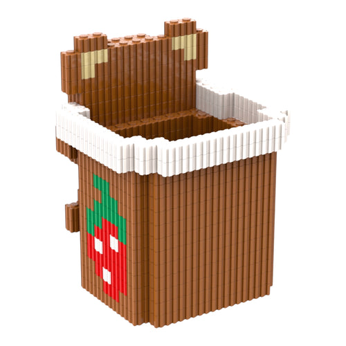 Bear | InBrix™ Organizer Series | Bear-Shaped Desk Organizer | Interlocking Bricks 3D Figure | Creative Stationery Holder & Storage Organizer | Decorative Display Piece for Desk, Study Table, Home & Workspace | Brick Figure Desk Organizer India