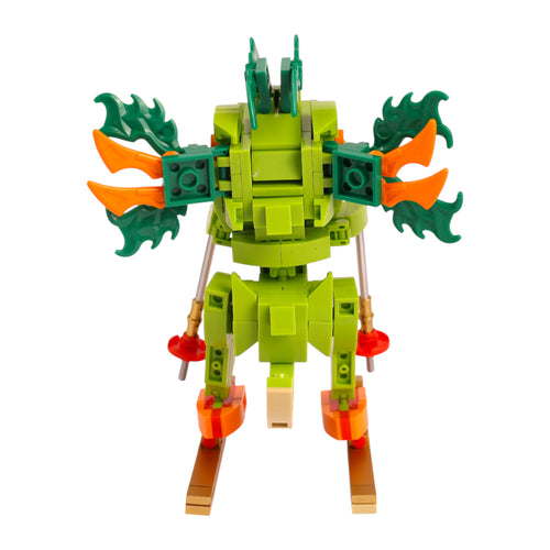 Dino Slide Playset Brick Figure - dinosaur brick figure collectible by Toymersive