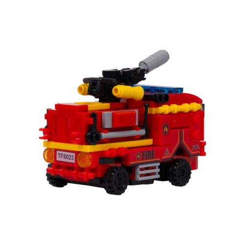 Fire Bot | 2-in-1 Transform Force | Fire Truck to Robot Transformation Toy | Dual Mode Build & Play Set | Transforming Brick Robot Set India