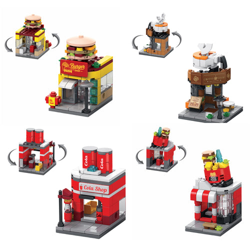 Sip & Bite 8-in-1 Brix Street Food Set - building block set by Toymersive
