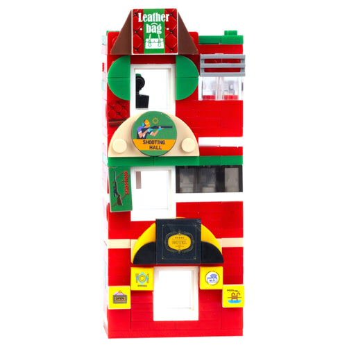 Red Hub 3-in-1 Brix Street Set - city building set india by Toymersive