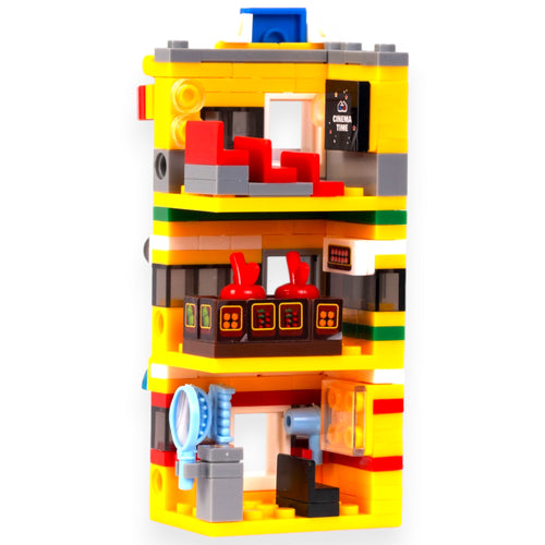 Yellow Plaza 3-in-1 Brix Street Set - building block set by Toymersive