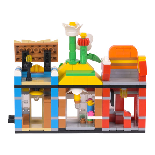 The Hub Set 3 Brix Street Shops - mini city brick set buy online by Toymersive
