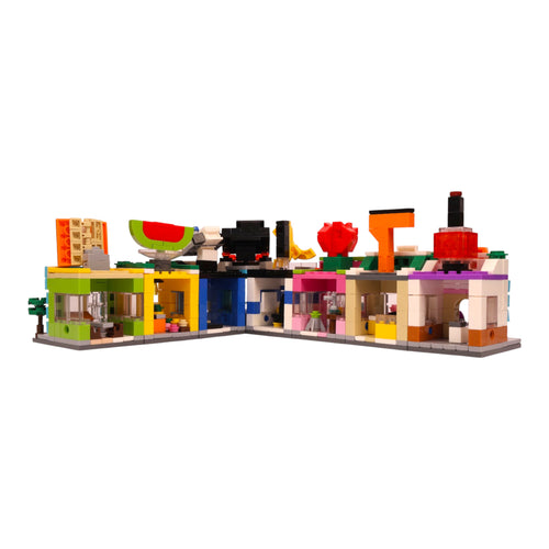 Town Market 8-in-1 Brix Street Set - mini city brick set buy online by Toymersive