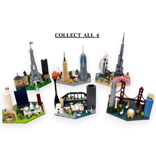 Dubai: The Golden City | Iconic Horizons | Dubai Architectural Landmarks Model Kit | Collectible | Skyline Brick Model Buy Online India