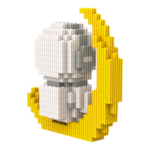Astronaut with Indian Flag on Crescent Moon | InBrix™ Astronaut Series | Interlocking Brick 3D Figure | Display Model Building Set | Astronaut Collectible Figure