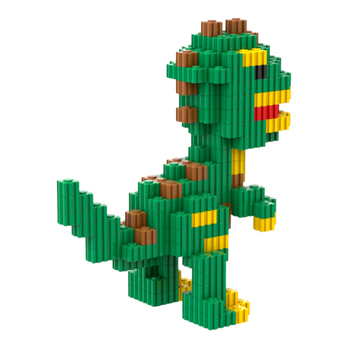 Dinosaur | InBrix™ Jungle Series | Dinosaur Building Set | Premium Interlocking Bricks | 3D Figure Building Set | Dinosaur Collectible | Display Model | Dinosaur Brick Figure Collectible