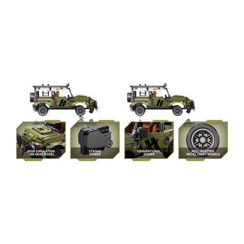 Green 4x4 SUV | Car Series | Speed Trail | Adventure Off-Road Toy | Off Road Brick Suv Set Online