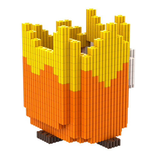 Flame | InBrix™ Organizer Series | Flame-Shaped Desk Organizer | Interlocking Bricks 3D Figure | Creative Stationery Holder & Storage Organizer | Decorative Display Piece for Desk, Study Table, Home & Workspace | Brick Figure Desk Organizer India
