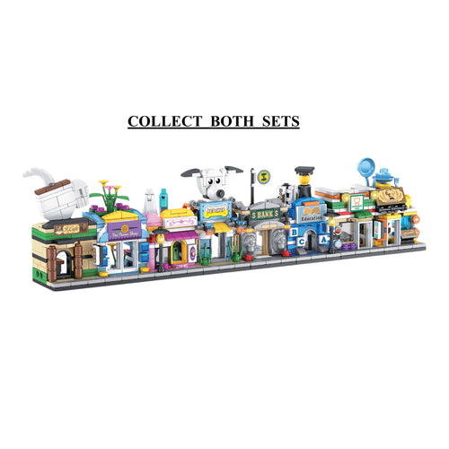 City Essentials Set 1 Brix Street Shops - city building set india by Toymersive