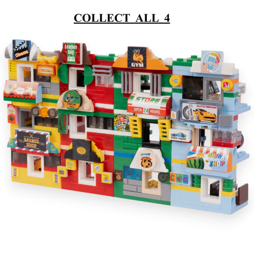 Yellow Plaza 3-in-1 Brix Street Set - building block set by Toymersive