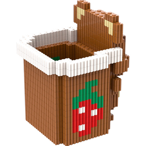 Bear | InBrix™ Organizer Series | Bear-Shaped Desk Organizer | Interlocking Bricks 3D Figure | Creative Stationery Holder & Storage Organizer | Decorative Display Piece for Desk, Study Table, Home & Workspace | Brick Figure Desk Organizer India
