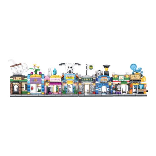 City Essentials Brix Street Set (8-in-1) - mini city brick set buy online by Toymersive