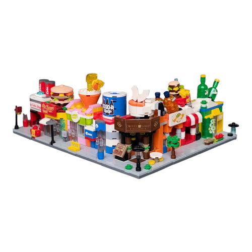 Sip & Bite 8-in-1 Brix Street Food Set - building block set by Toymersive