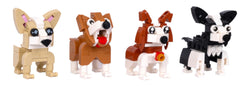 Puppy World Set 1: Dog brick figure gift by Toymersive