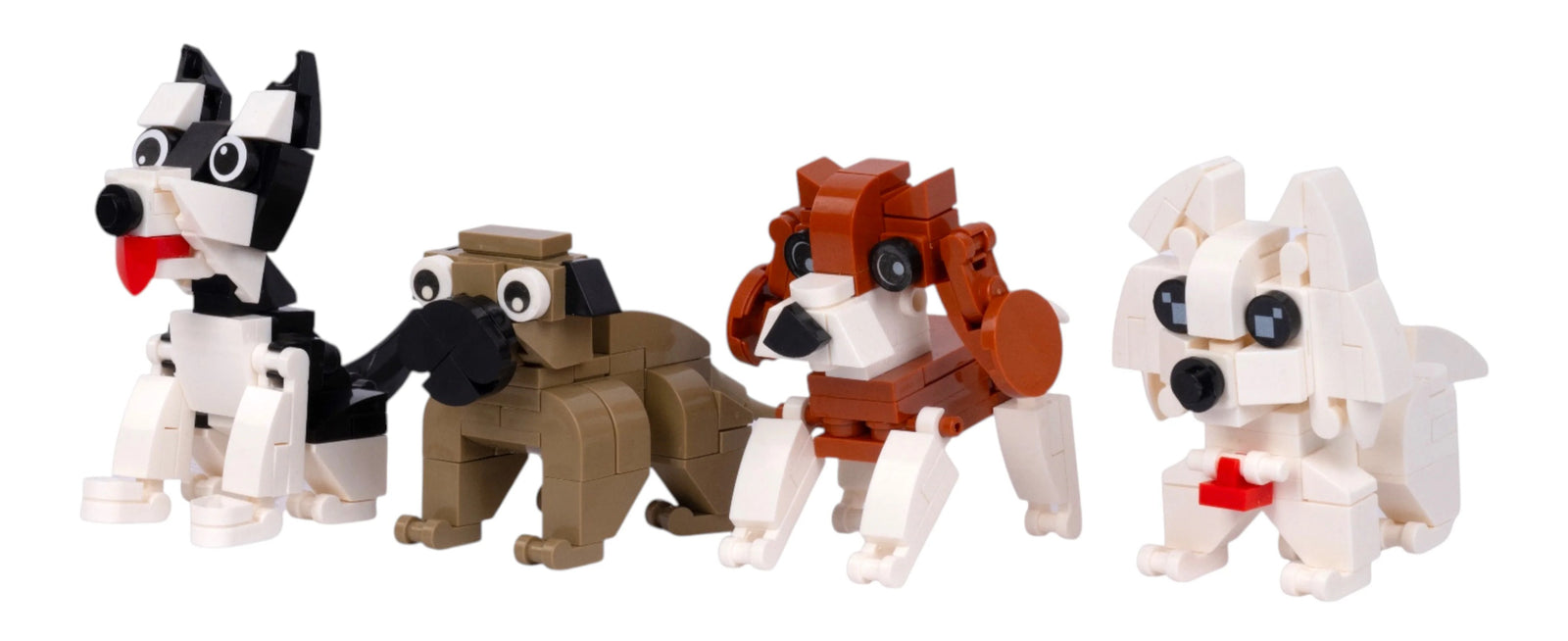 Puppy World Set 2: Dog brick figure gift by Toymersive