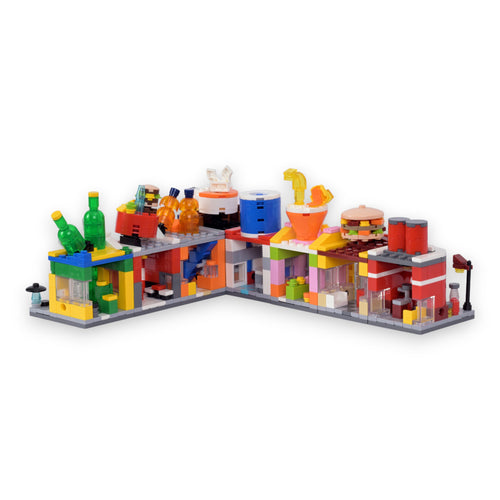 Sip & Bite 8-in-1 Brix Street Food Set - building block set by Toymersive